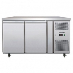 Bromic UBC1360SD 2 door undercounter s/steel chiller (solid dr)
